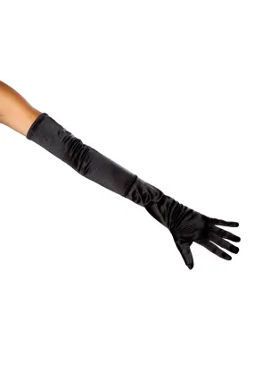 Roma Stretch Satin Gloves  - Costume Accessory