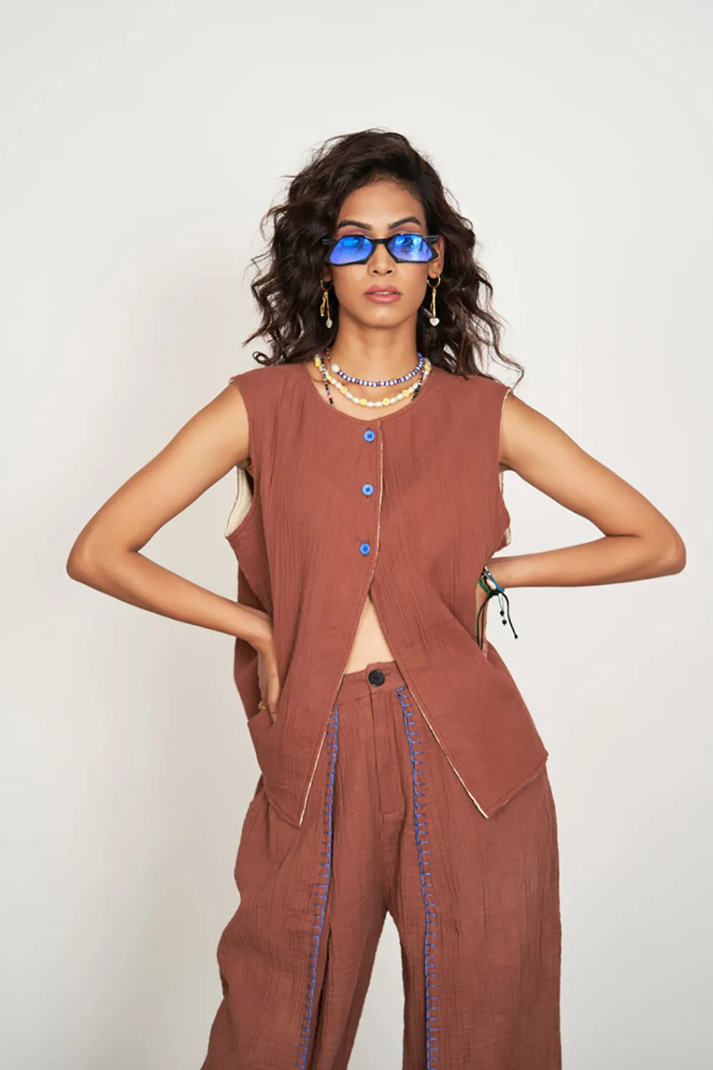 Sabi Co-Ord Set Rustic Brown