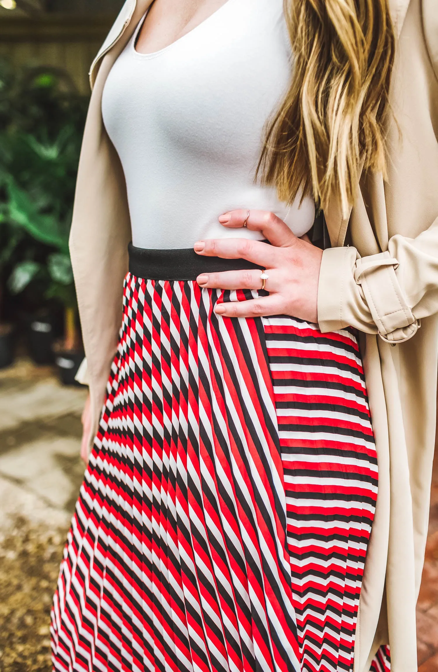 Sacred Pleated Midi Skirt FINAL SALE