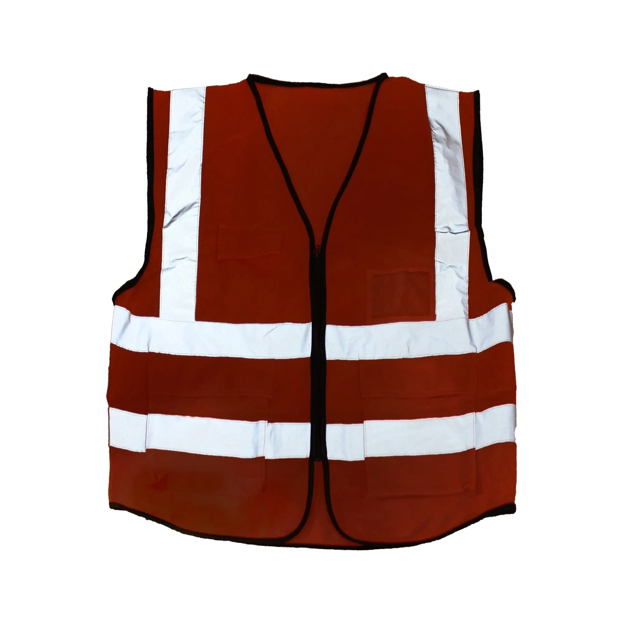 Safety Vest with Reflective Strip, XXL, Orange