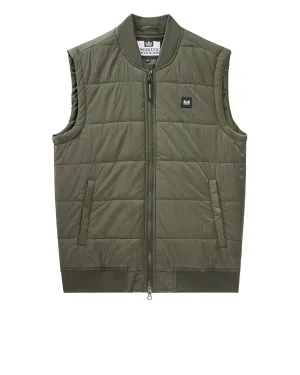 Saharun Quilted Gilet Castle Green