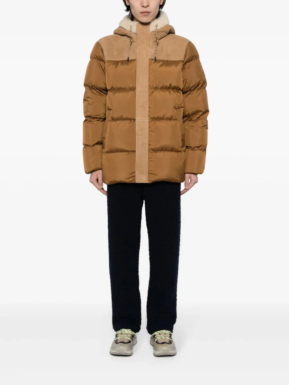 Shasta Shearling-Trim Hood Padded Jacket