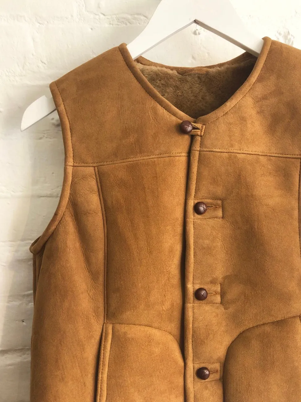 Sheepskin Gilet - Suede