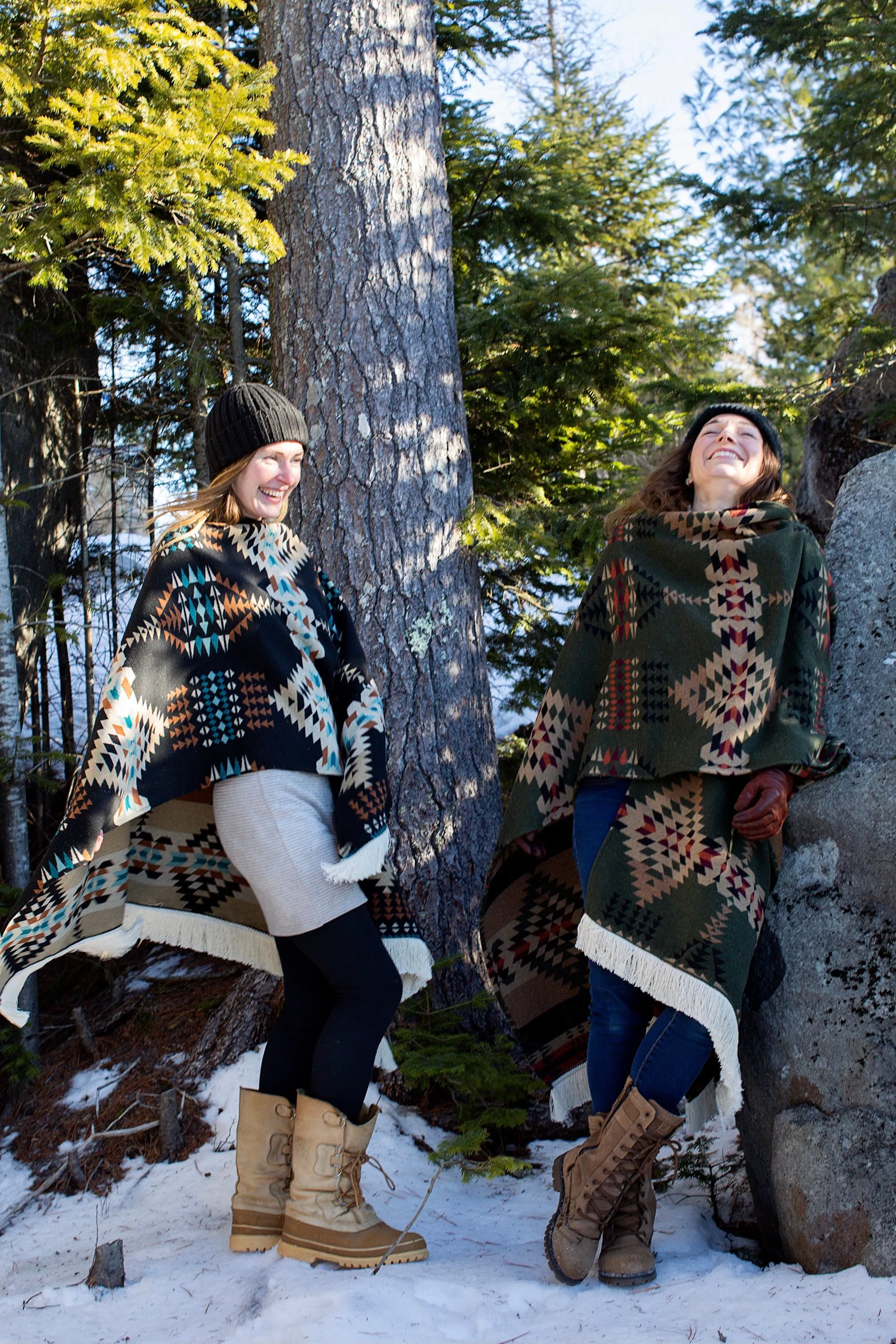 Signature Camino Blanket-Shawl - Azul