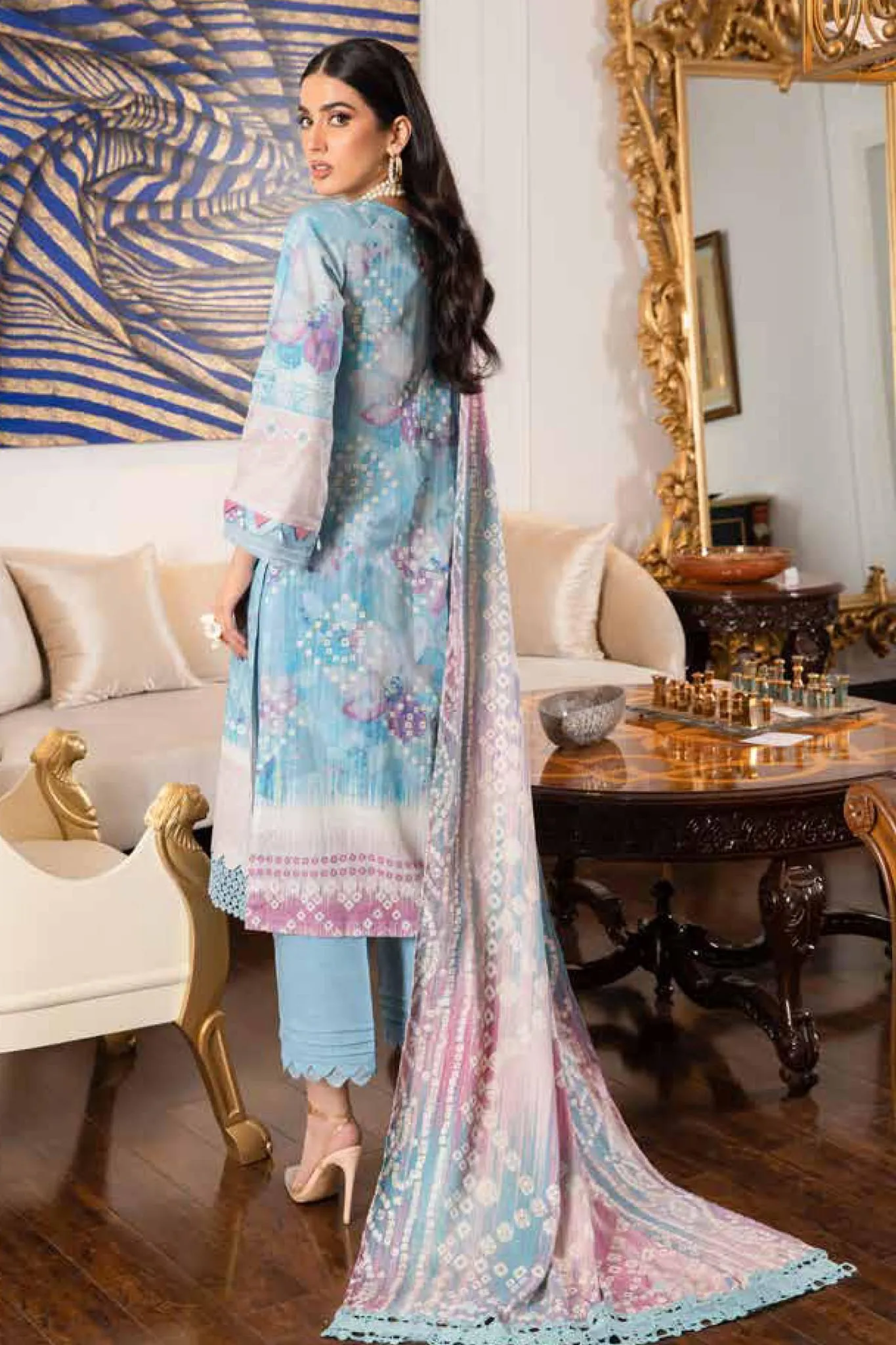 Signature Prints by Nureh Unstitched 3 Piece Khaddar Collection'2022-SP-33