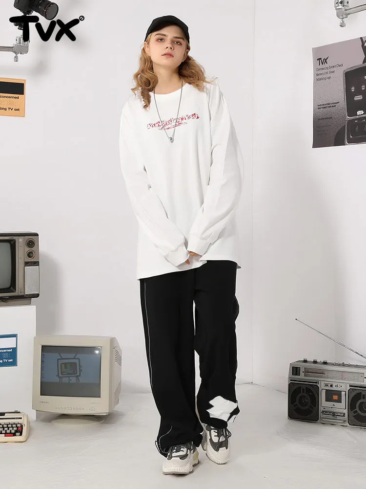 Simple casual cashew flower detachable cloth sweatpants