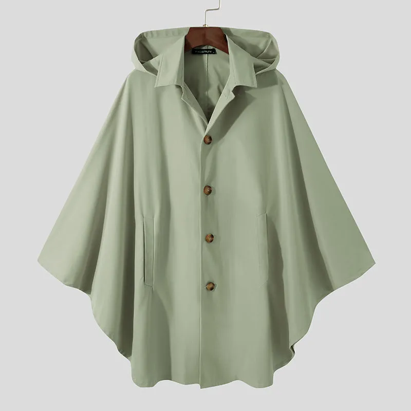 Solid Color Unique Single-Breasted Coat