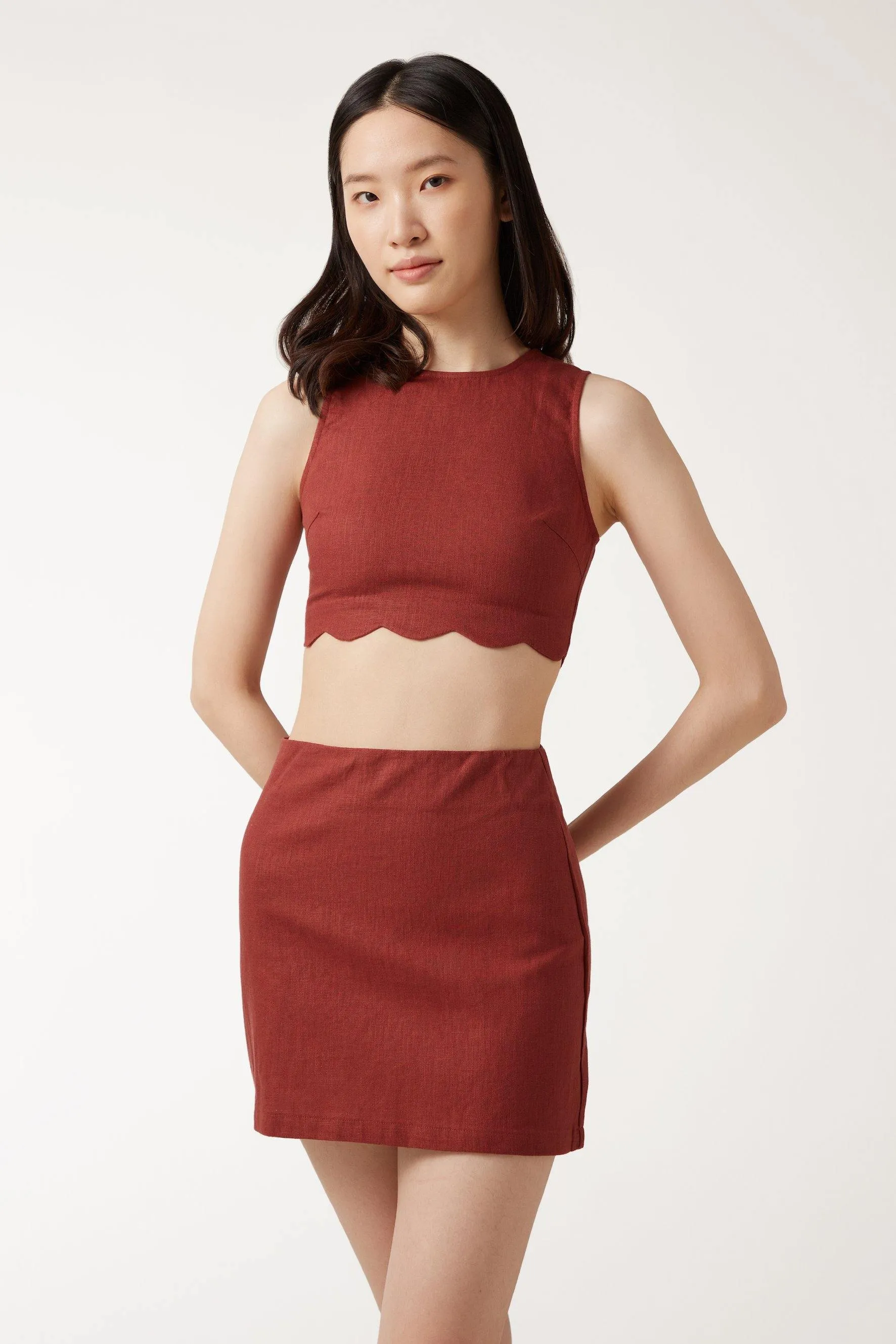 SOPHIE Top - Maroon