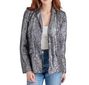 STE Silver Grey Sequin Payton Blazer