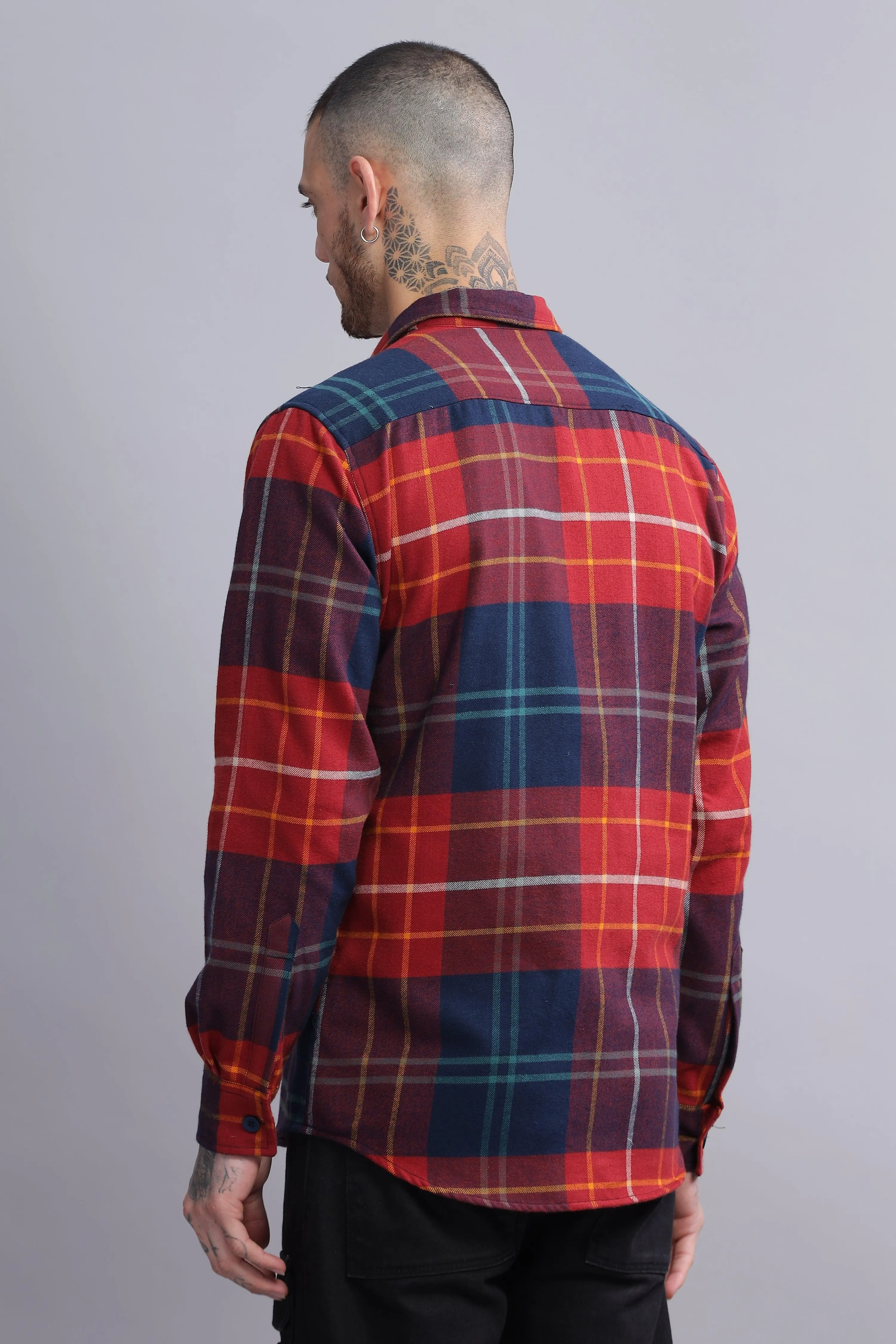 Tartan Tale Mens Full Sleeve Over Shirt