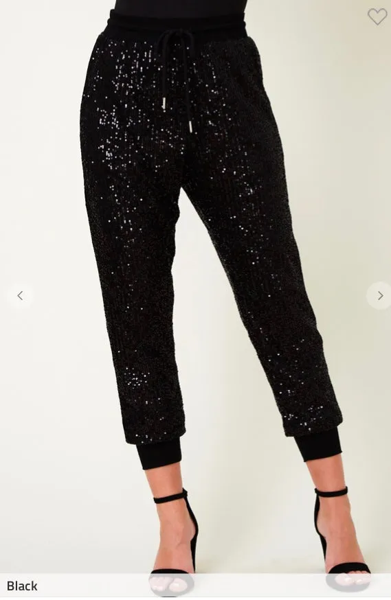 Tempt me sequin jogger