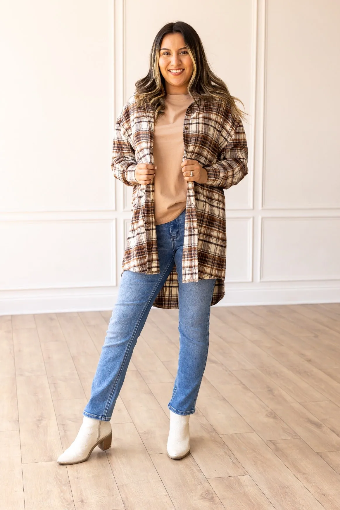 Toasty Timber Flannel Shacket