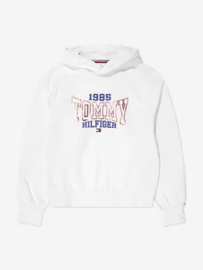 Tommy Hilfiger Girls 1985 Varsity Hoodie in White