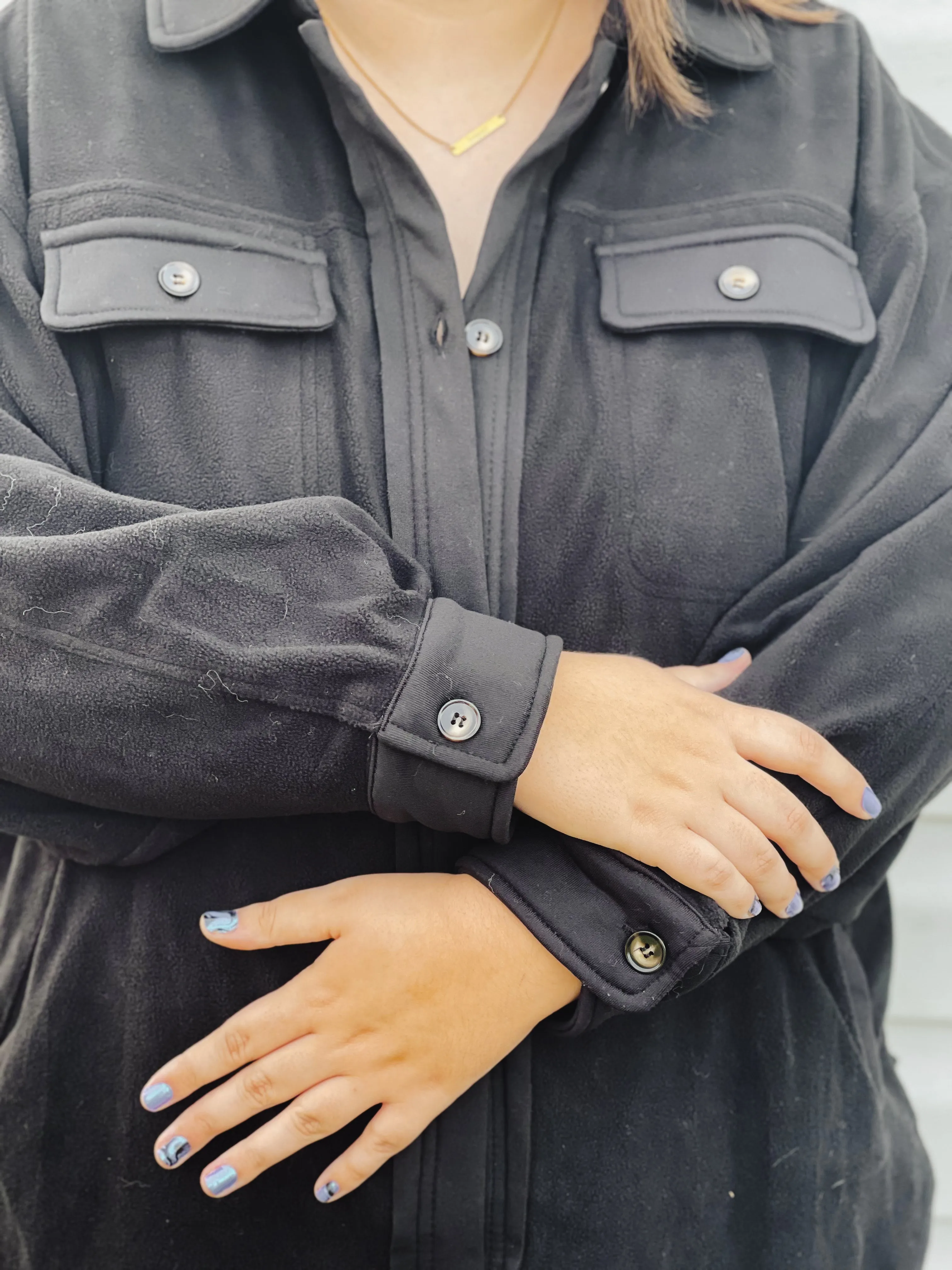 Tucked Away Cozy Oversized Fleece Shacket