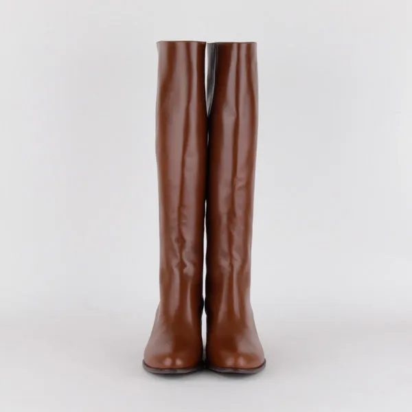 *UK size 2.5 - ALICE - brown, 5/0.8cm (shaft length 35cm - calf circumference 35cm)