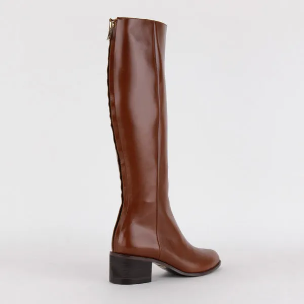 *UK size 2.5 - ALICE - brown, 5/0.8cm (shaft length 35cm - calf circumference 35cm)