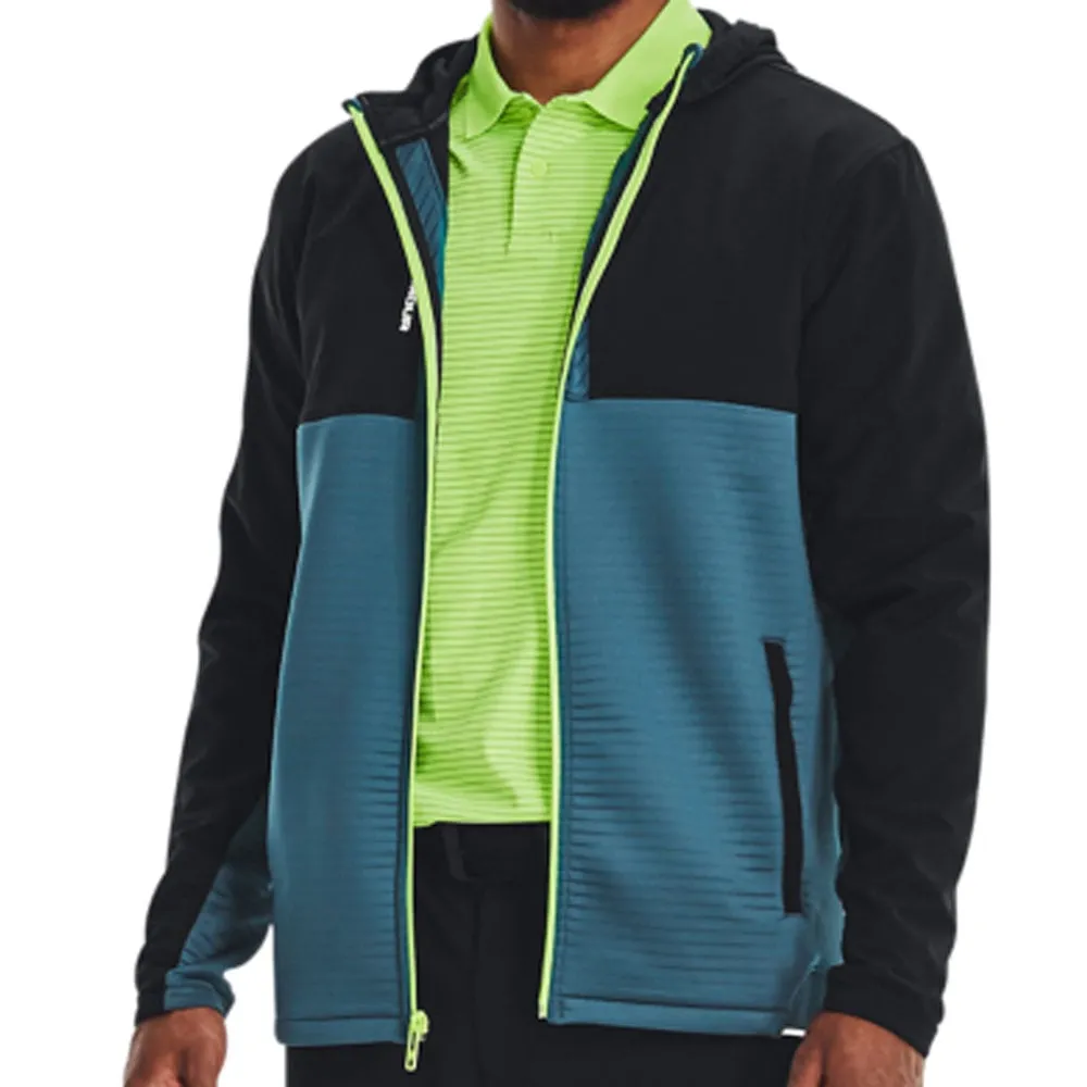 Under Armour Storm Daytona Full Zip Hoodie - Black/Static Blue