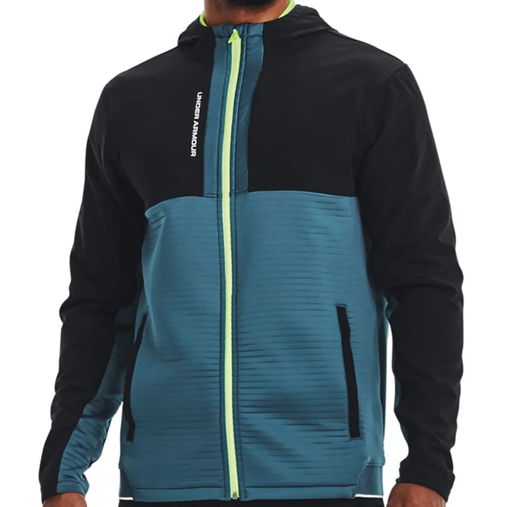 Under Armour Storm Daytona Full Zip Hoodie - Black/Static Blue