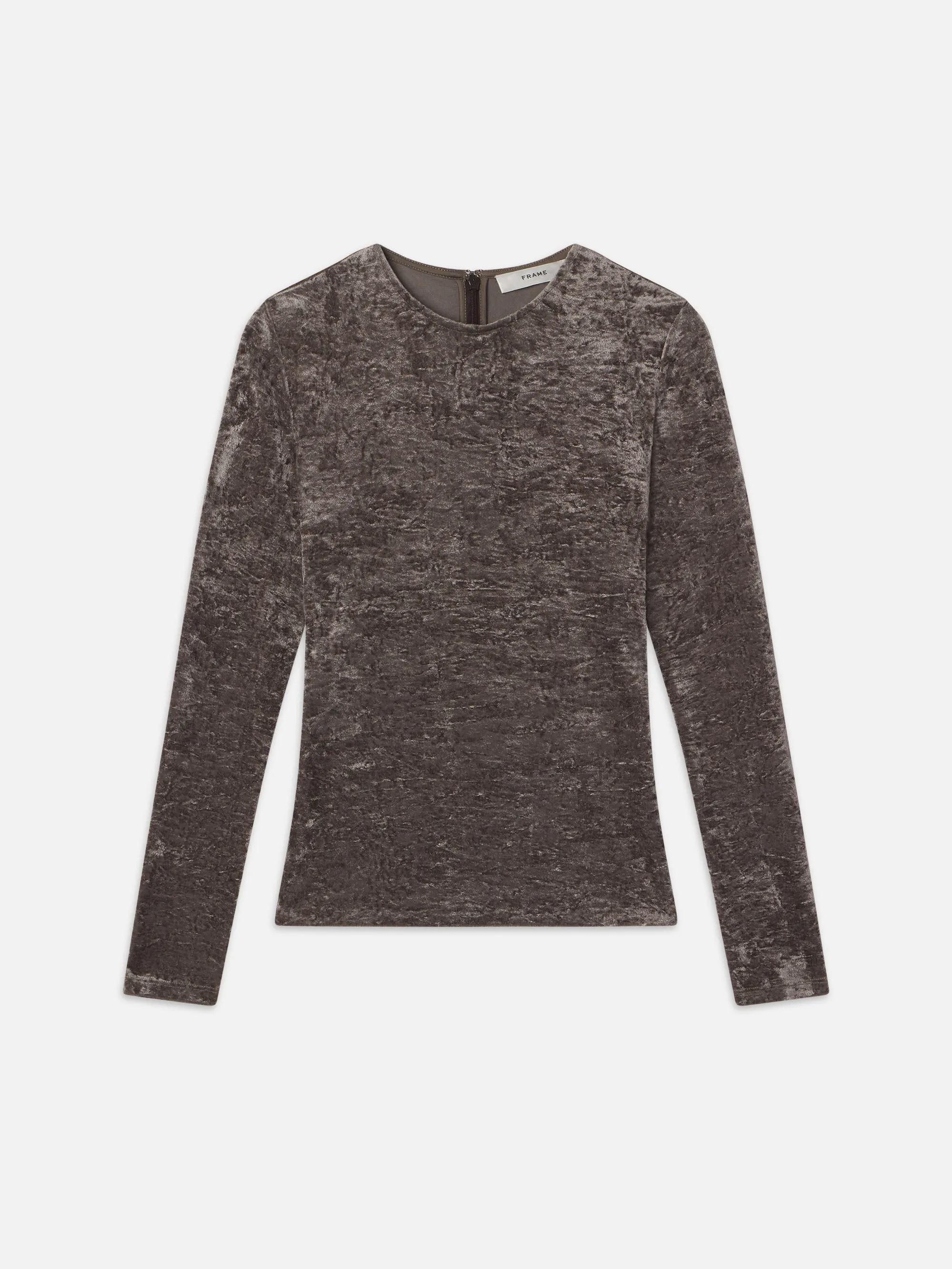 Velvet Long Sleeve Top -- Dusk