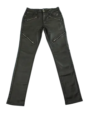 VIALLI Black Lazer Strato Fit Wax Jean