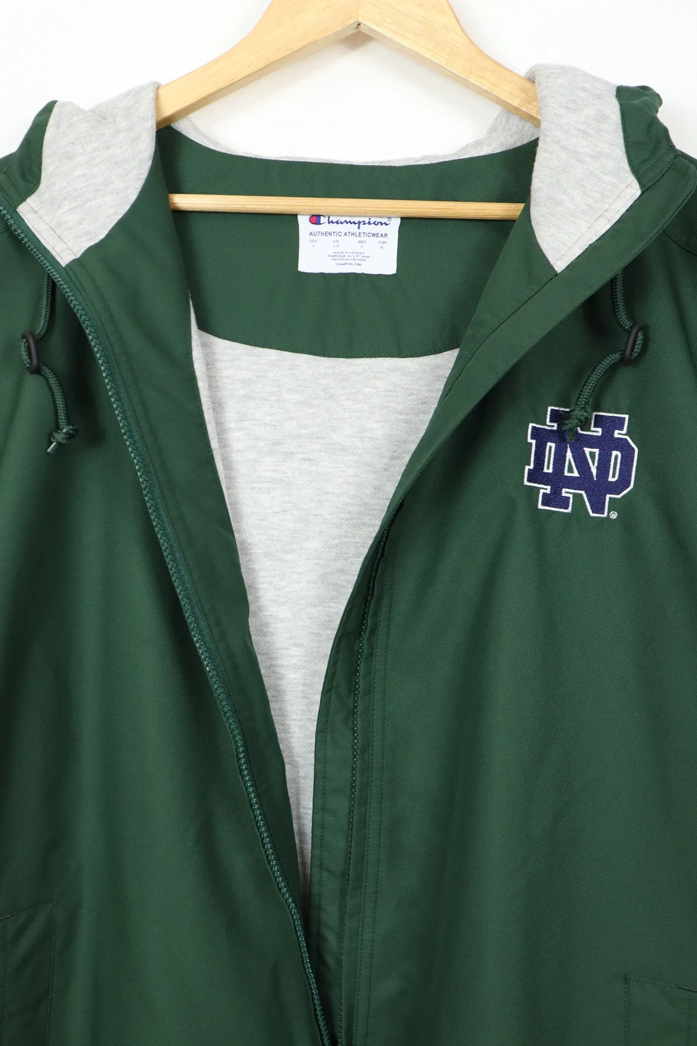 Vintage Notre Dame Hooded Jacket