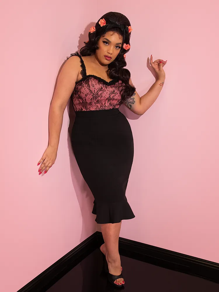 Vixen Flutter Skirt in Black