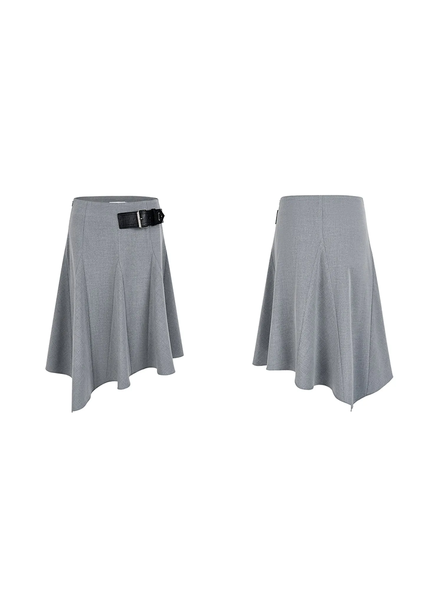 WESAME LAB WOMEN'S PLEATED SKIRT IS IRREGULAR