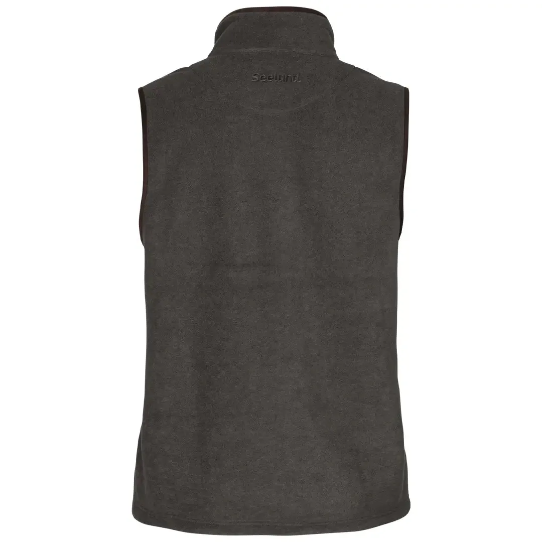 Woodcock Earl Fleece Waistcoat - Dark Grey Melange by Seeland