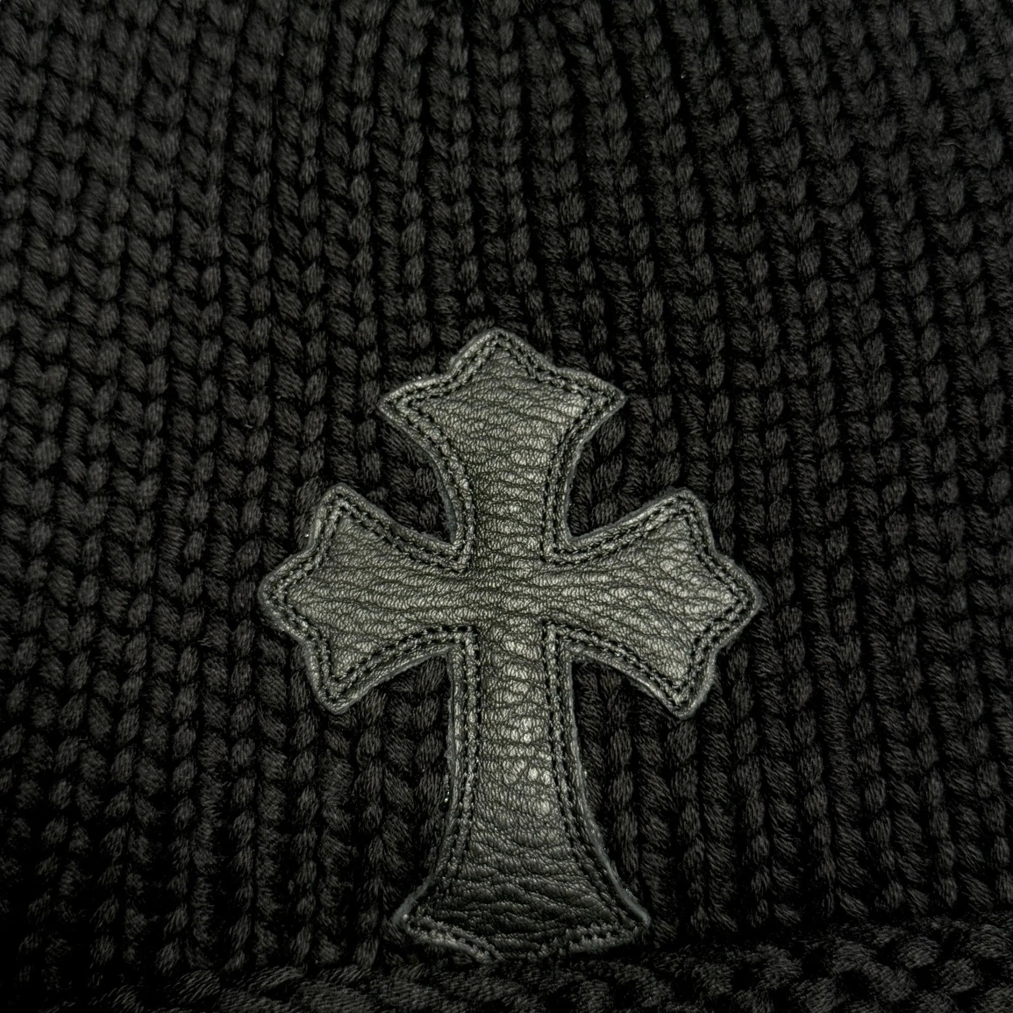 Wool Cross Patch Beanie