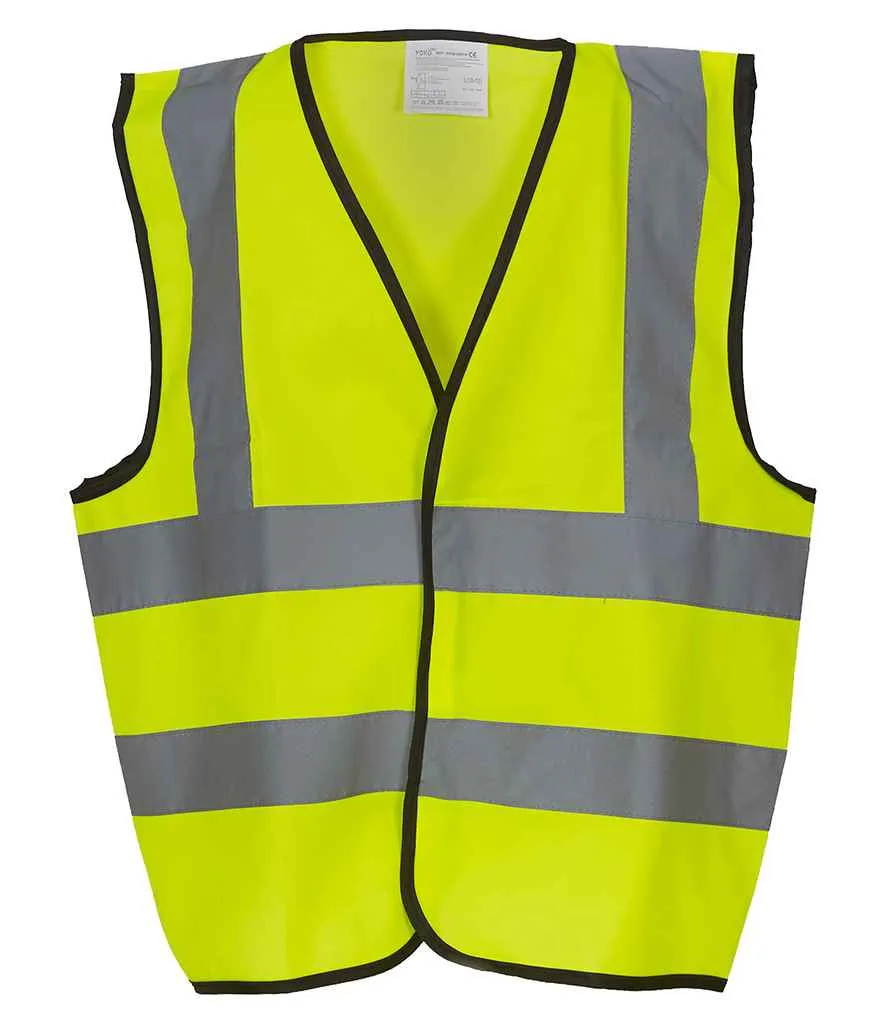 Yoko Hi-Vis Two Band and Braces Waistcoat (Childrens)