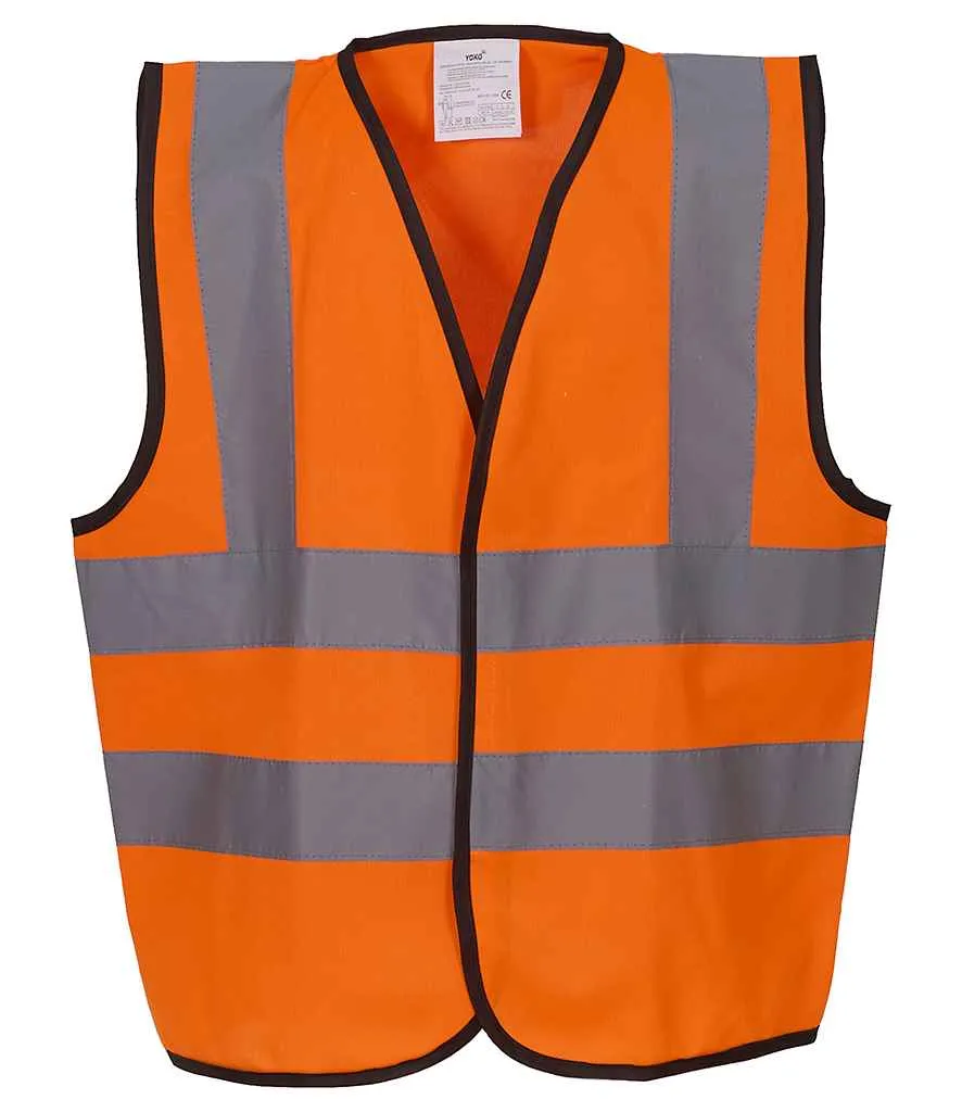 Yoko Hi-Vis Two Band and Braces Waistcoat (Childrens)