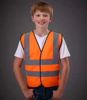 Yoko Hi-Vis Two Band and Braces Waistcoat (Childrens)