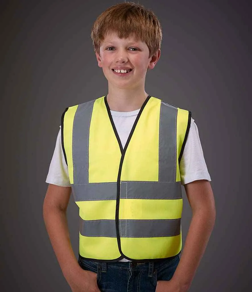 Yoko Hi-Vis Two Band and Braces Waistcoat (Childrens)